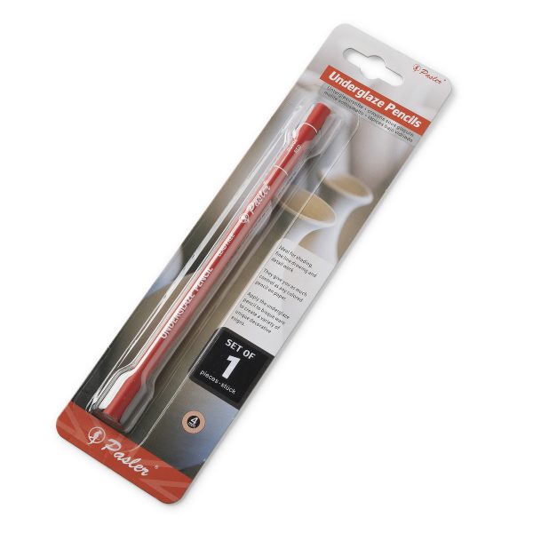 Underglaze pencils pack of 1 Red