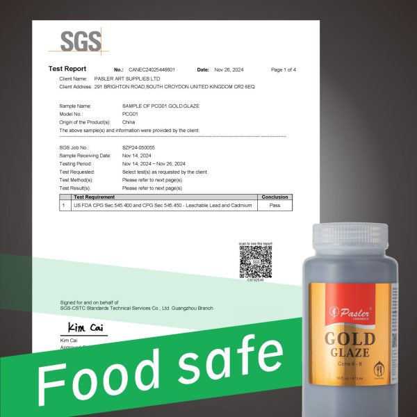 gold glaze food safe Gold Glaze