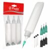 Pottery Needle Tip Squeeze Bottles for Glaze Application, 3 Pack